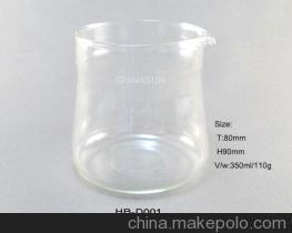 【Chinasunglass / HB-D001吹制透亮玻璃咖啡壶350mL】价格,厂家,图片,其他日用工具,广州中太玻璃制品有限公司